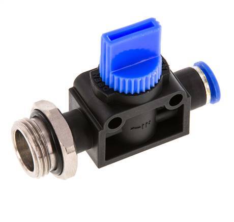 3/2-Way Shut-Off Hand Valve 6 mm - G3/8'' Plastic/Brass Thread-side venting