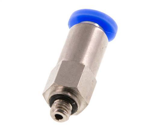 Push-In Check Valve 4mm & M5 Male Brass/PBT 0.2-10bar (3-145psi) Thread-Hose