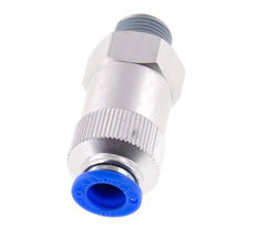 Push-In Check Valve 10mm & R3/8'' Male Aluminum 0.2-10bar (3-145psi) Thread-Hose