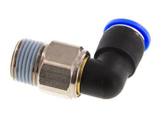 12mm & R1/2'' Elbow Swivel Joint Push-In-Male Threads Nickel-Plated Brass/PBT NBR Rotatable