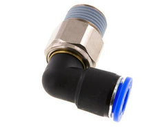 12mm & R1/2'' Elbow Swivel Joint Push-In-Male Threads Nickel-Plated Brass/PBT NBR Rotatable