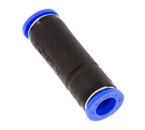 Push-In Fitting 12mm Auto Shut-Off Brass/PBT 0-10bar (0-145psi)