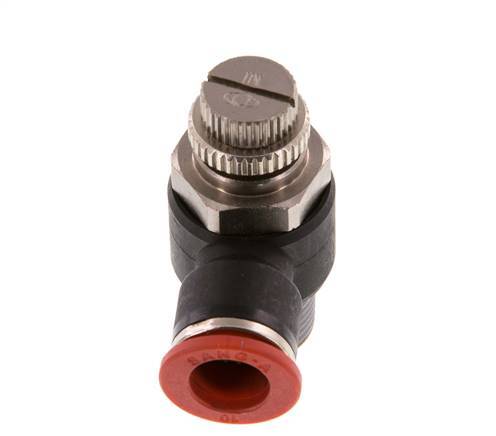 Flow Control Silencer Meter-In Elbow 10 mm - R3/8'' Brass/PA 66