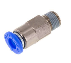 Push-In Fitting 6mm & R1/8'' Male Auto Shut-Off Brass/PBT 0-10bar (0-145psi) [2 Pieces]
