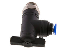 2-Way Elbow Ball Valve 6 mm - G1/4'' Plastic/Brass