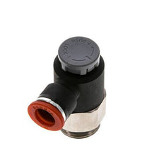 Flow Control Valve Meter-In Elbow 10 mm - G1/2'' Brass/PA 66 Locknut