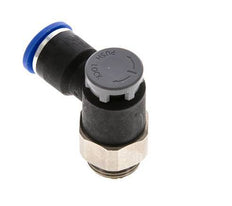Flow Control Valve Meter-Out Elbow 10 mm - G3/8'' Brass/PA 66 Locknut