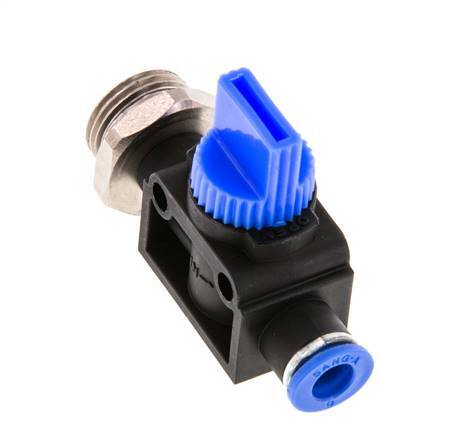 3/2-Way Shut-Off Hand Valve 6 mm - G3/8'' Plastic/Brass Tube-side venting