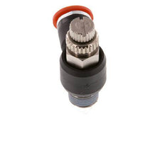 Flow Control Silencer Meter-In Elbow 6 mm - R1/8'' Brass/PA 66