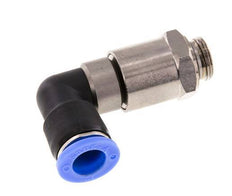 12mm & G3/8'' Elbow Quick Swivel Joint Push-In-Male Threads Nickel-Plated Brass/PBT NBR Rotatable