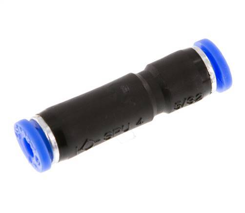 Push-In Fitting 4mm Auto Shut-Off Brass/PBT 0-10bar (0-145psi) [2 Pieces]