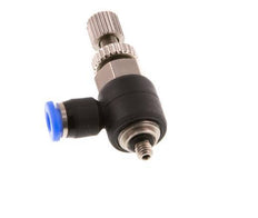 Flow Control Silencer Meter-Out Elbow 3 mm - M3 Brass/PBT