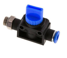 3/2-Way Shut-Off Hand Valve 6 mm - G1/8'' Plastic/Brass Thread-side venting