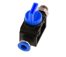 3/2-Way Shut-Off Hand Valve 6 mm - G1/8'' Plastic/Brass Thread-side venting