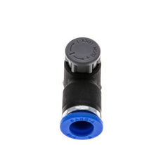 Flow Control Valve Meter-Out Elbow 8 mm - R1/8'' Brass/PA 66 Locknut