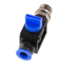 3/2-Way Shut-Off Hand Valve 10 mm - G3/8'' Plastic/Brass Thread-side venting