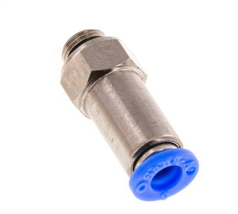 Push-In Check Valve 6mm & G1/8'' Male Brass/PBT 0.2-10bar (3-145psi) Thread-Hose