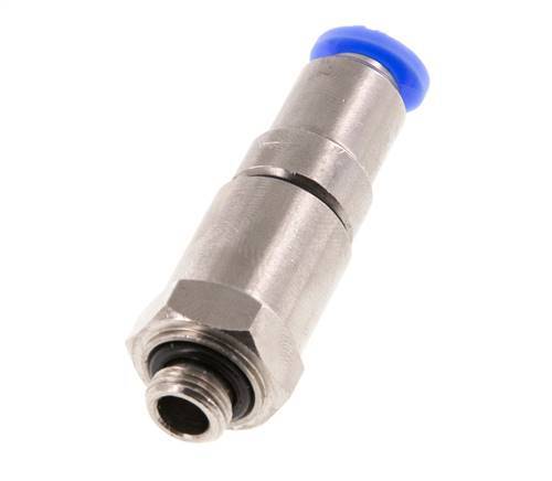 6mm & G1/8'' Quick Swivel Joint Push-In-Male Threads Nickel-Plated Brass/PBT NBR Rotatable