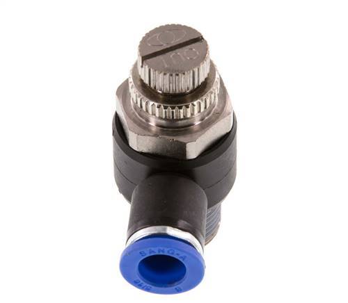 Flow Control Silencer Meter-Out Elbow 8 mm - R3/8'' Brass/PA 66