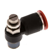 Flow Control Silencer Meter-In Elbow 12 mm - R1/4'' Brass/PA 66