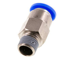 Push-In Fitting 10mm & R1/4'' Male Auto Shut-Off Brass/PBT 0-10bar (0-145psi)