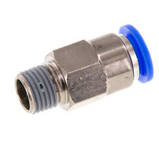Push-In Fitting 10mm & R1/4'' Male Auto Shut-Off Brass/PBT 0-10bar (0-145psi)