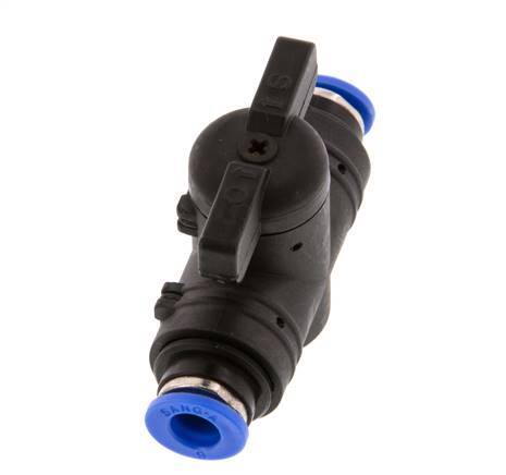 2-Way Straight Ball Valve 6 mm Plastic/Brass