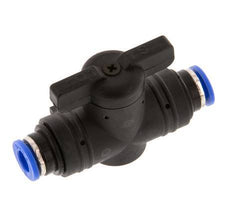 2-Way Straight Ball Valve 6 mm Plastic/Brass