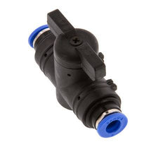 2-Way Straight Ball Valve 6 mm Plastic/Brass