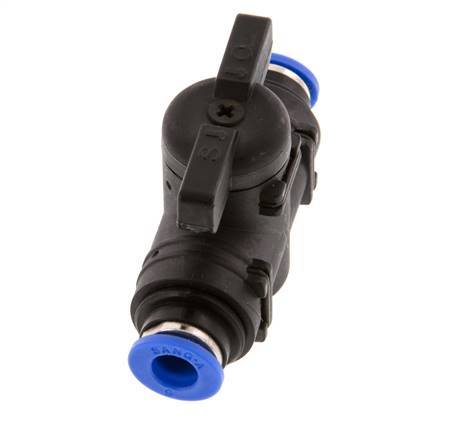 2-Way Straight Ball Valve 6 mm Plastic/Brass
