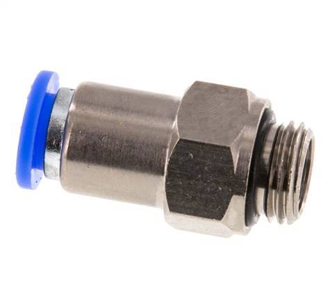 Push-In Fitting 8mm & G1/4'' Male Auto Shut-Off Brass/PBT 0-10bar (0-145psi) [2 Pieces]