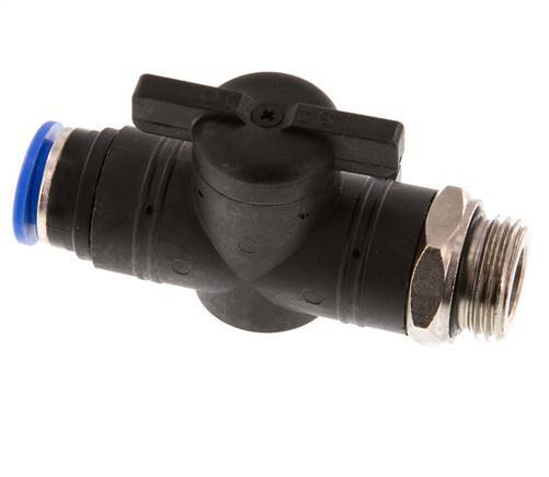2-Way Straight Ball Valve 12 mm - G1/2'' Plastic/Brass