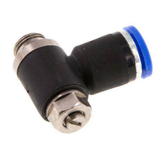 Flow Control Silencer Meter-Out Elbow 8 mm - G1/8'' Brass/PA 66 Slotted Screw