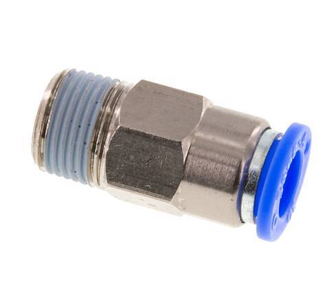 Push-In Fitting 10mm & R3/8'' Male Auto Shut-Off Brass/PBT 0-10bar (0-145psi)