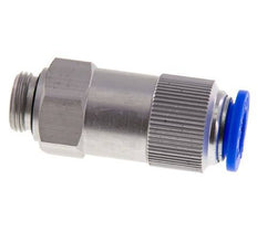 Push-In Check Valve 12mm & G3/8'' Male Aluminum 0.2-10bar (3-145psi) Thread-Hose