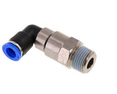 10mm & R1/2'' Elbow Quick Swivel Joint Push-In-Male Threads Nickel-Plated Brass/PBT NBR Rotatable