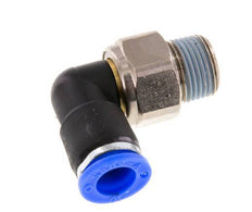 10mm & R3/8'' Elbow Swivel Joint Push-In-Male Threads Nickel-Plated Brass/PBT NBR Rotatable