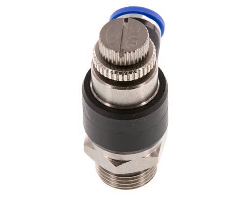Flow Control Silencer Meter-Out Elbow 8 mm - G3/8'' Brass/PA 66