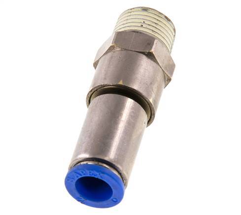 12mm & R1/2'' Quick Swivel Joint Push-In-Male Threads Nickel-Plated Brass/PBT NBR Rotatable