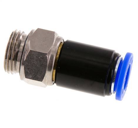 12mm & G1/2'' Swivel Joint Push-In-Male Threads Nickel-Plated Brass/PBT NBR Rotatable