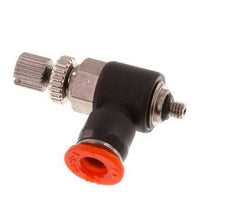 Flow Control Silencer Meter-In Elbow 4 mm - M3 Brass/PBT