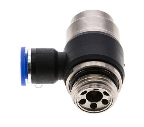 Flow Control Silencer Meter-Out Elbow 10 mm - G1/2'' Brass/PA 66 Slotted Screw