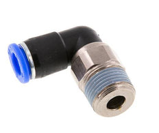 8mm & R3/8'' Elbow Swivel Joint Push-In-Male Threads Nickel-Plated Brass/PBT NBR Rotatable