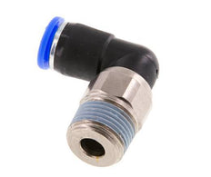 8mm & R3/8'' Elbow Swivel Joint Push-In-Male Threads Nickel-Plated Brass/PBT NBR Rotatable