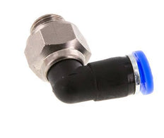 4mm & G1/8'' Elbow Swivel Joint Push-In-Male Threads Nickel-Plated Brass/PBT NBR Rotatable