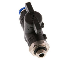 2-Way Straight Ball Valve 6 mm - G1/8'' Plastic/Brass