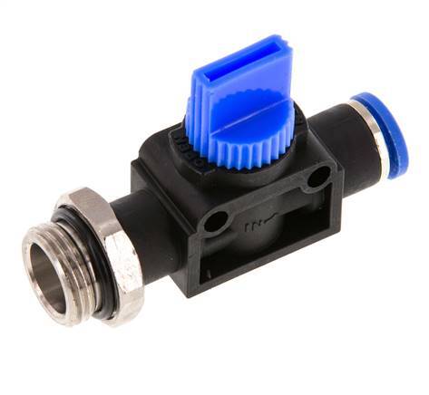 3/2-Way Shut-Off Hand Valve 8 mm - G3/8'' Plastic/Brass Tube-side venting