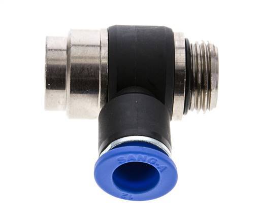 Flow Control Silencer Meter-Out Elbow 12 mm - G1/2'' Brass/PA 66 Slotted Screw