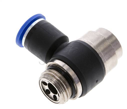 Flow Control Silencer Meter-Out Elbow 12 mm - G1/2'' Brass/PA 66 Slotted Screw