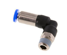 Push-In Fitting 4mm & R1/8'' Male Auto Shut-Off Elbow Brass/PBT 0-10bar (0-145psi) [2 Pieces]